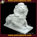 white marble garden lion statue for sale
